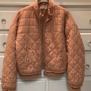 Blank NYC womens cropped quilted jacket.